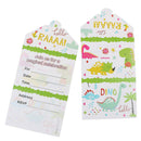 12pcs Dinosaur invitation cards dinosaur cards kids birthday party invitations Z