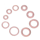 120pcs M6-M20 Assorted Solid Copper Gasket Washer Seal Flat Ring Set with TFU