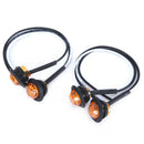 Amber 10Pcs Mini 12 / 24V 1'' Round LED Button Side Marker Lights Car Trai JR