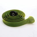Fishing Rod Cover Rod Braided Strap Reel Cover Glove Protector (Dark green)