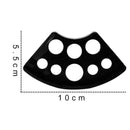 8 Holes Plastic Fan Shaped Tattoo Ink Cup Holder Stand Pigment Cup Rack
