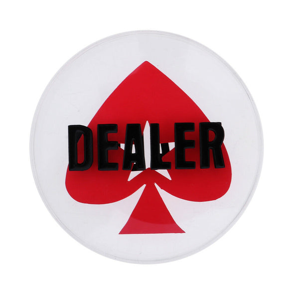 8cm Crystal Poker Dealer Button Casino Gambling Blackjack Roulette Accessory