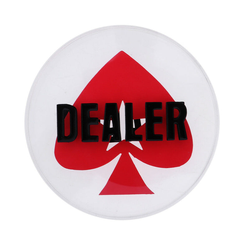 8cm Crystal Poker Dealer Button Casino Gambling Blackjack Roulette Accessory