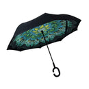 Womens Reverse Umbrella Double-Layer Uv Protection Upside Down Umbrella
