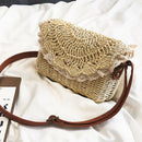 Women Lace Straw Bags Popular Female Holiday Handbag Summer Hot Lady Weave  F8F9