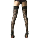 Womens Sexy Suspender Thigh Highs Stockings + Garter Belt Lace Sheer Tops