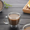 Double Tempered Coffee Glass Tumbler Cappuccino Cup Glasses 150ml Useful