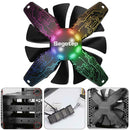 4Pin RGB Chassis Cooling Fan Quiet Frameless Cooler for Desktop Computer