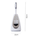 1X(Housekeeping Cleaning Toilet Brush Toilet Bathroom White Seat Toilet Cle