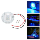 Round Marine Boat LED Stern Lights Cabin Deck Courtesy Light Waterproof Blue