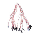 10Pcs 50cm Servo Extension Cord Cable Lead Wire JR 50cm 26AWG M&E
