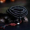 Tibetan Sandalwood Buddhist Buddha 216 Prayer Beads Mala Bracelet Necklace W8I3