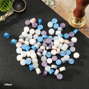 100pcs Retro Octagon Fire Painting Pills Sealing Wax Granules Stamping Envelopes