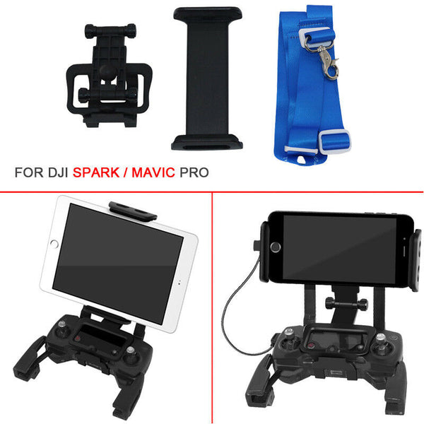 4.6~12"Holder+Lanyard Phone Tablet Adapter Bracket For DJI Mavic Pro Spark Drone