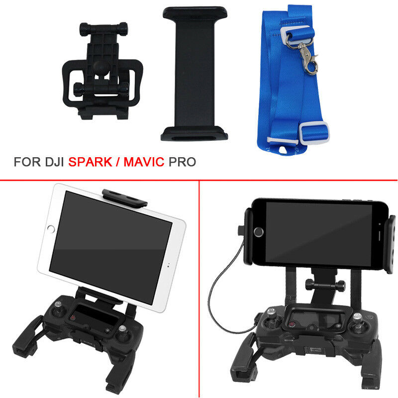 4.6~12"Holder+Lanyard Phone Tablet Adapter Bracket For DJI Mavic Pro Spark Drone