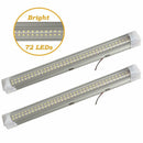 2 x 4.5W 72LED white car interior light strip indoor lamp cabin light truck G6X8