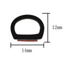 4M D-type 14*12 Car Door Windproof Waterproof Electromechanical Seal Strip