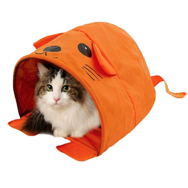 Pet Cat Dog Nest Bed Tunnel Puppy Cave House Portable Sleeping Bag Mat Pad