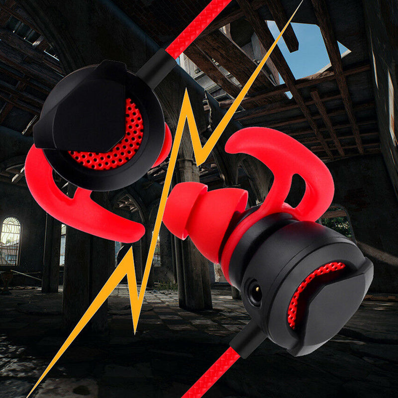 Universal Gaming Headset In-Ear Headphone With Control Mic For Mobile Computer