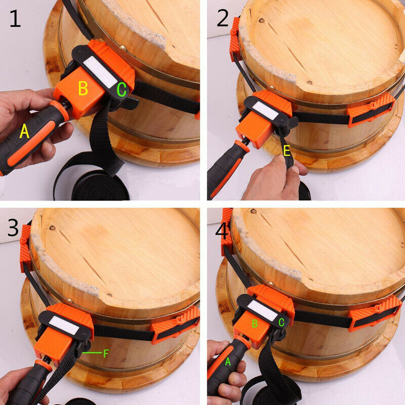 Woodworker Photo Frame with Strap Clamp Holder Miter Vise Ratchet Angle Cla W7F8