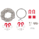 3pcs Metal Universal Tow Rope Chain RC Car Crawler Accessories for Traxxas A