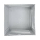 110mmx100mmx105mm white plastic square flowerpot basket decoration P4T9