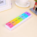 Weekly Press Button Tablet Pill Box Case Medicine Dispenser Container Storage
