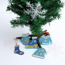 5pcs Special Shaped Full Drill Diamond Painting Christmas Keychains Women Girls