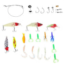 28pcs/set Hard Soft Fishing Lures Metal Sequin Baits Hooks Fishing Kit
