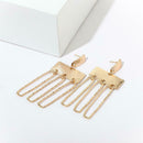 Fashion Geometric Dangle Ear Stud Women Drop Earrings Alloy Jewelry Gift A