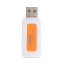 Mini USB2.0 4 Card Slots Smart Card Reader SD/MMC TF MS M2 Card Reader