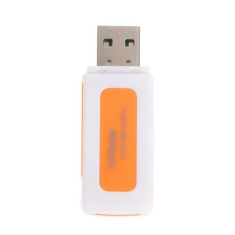 Mini USB2.0 4 Card Slots Smart Card Reader SD/MMC TF MS M2 Card Reader