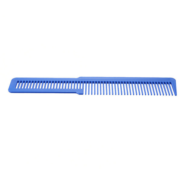 Hairdressing Carbon Anti-static Comb Wide Tooth Hair Clipper Comb (Blue) A#S