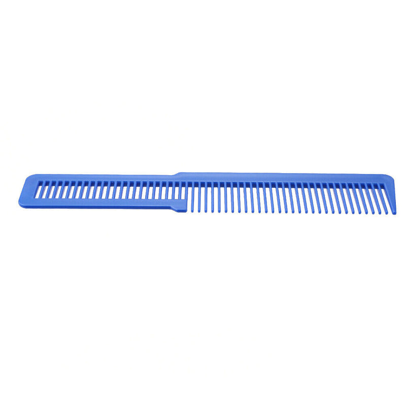 Hairdressing Carbon Anti-static Comb Wide Tooth Hair Clipper Comb (Blue) A