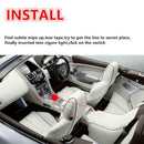 Car Decorative Light Lamps LED4x9 LED Red Charge Interior Accessories Foot Well