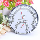 A5 Portable Hygrometer Round Sauna Thermometer Measuring Metal Case Steam Room