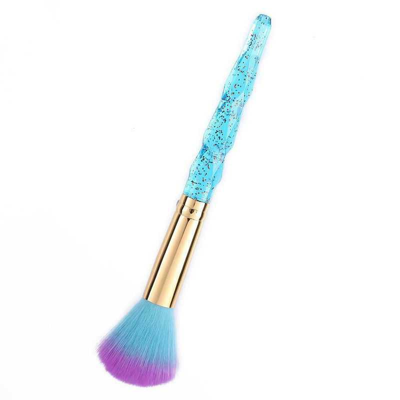 Diamond Makeup Brush Women Beauty Blush Brush Cosmetic Tool (Blue) A