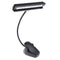 ABS 9 LED Music Stand Lamp Desk Bedroom Reading Light Black 20.3cm/7.99''