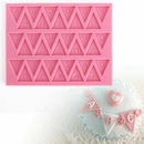 Letter Flag Lace Silicone Mold Cake Decos Cookies 414103" Mould| Baking D8W9