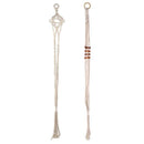 Macrame Plant Hangers Set Of 2 Indoor Wall Hanging Planter Basket Flower Po