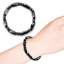 Hematite Stone Magnetic Bracelet Beads Health Care Stretch Jewelry BX