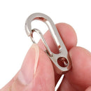 Aluminum Alloy Key Chain Ring Key Fob with Mini Spring EDCGEAR Buckle Clip  Y8I6