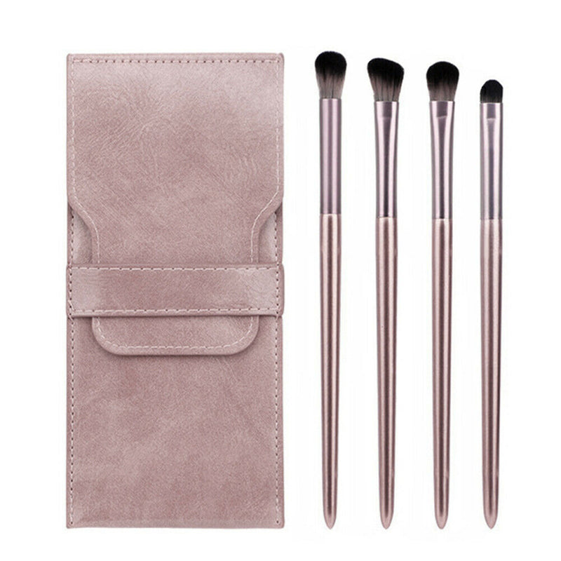 4pcs Eye Shadow Makeup Brushes Kit Soft Eyeshadow Blending Brush (Purple)