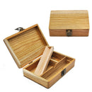 Portable Wooden Storage Box Holder Hand Cigarette Tool Box Case F