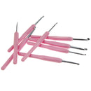 8PCS Practical 2.5-6.0MM Soft Handle Aluminum Crochet Hooks Knitting Tool
