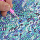 5D DIY Diamond Painting Cross Stitch Beach sunset Rhinestone Full circular