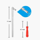 Stem Puller Installer Tool Include 6Pcs Tire Snap in Short Rubber Valve Ste