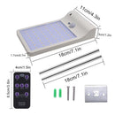 Upgraded 48 leds Solar Light Color Adjustable With Controller Three Modes W G8M8