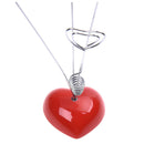 Heart-Based 4 Standing-Heart Wire Holders Photo Card Note Memo Clips Tree M2Y7
