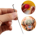 DIY Wooden Handle Felting Needles Stitch Weaving Crochet Pin Sewing Tools